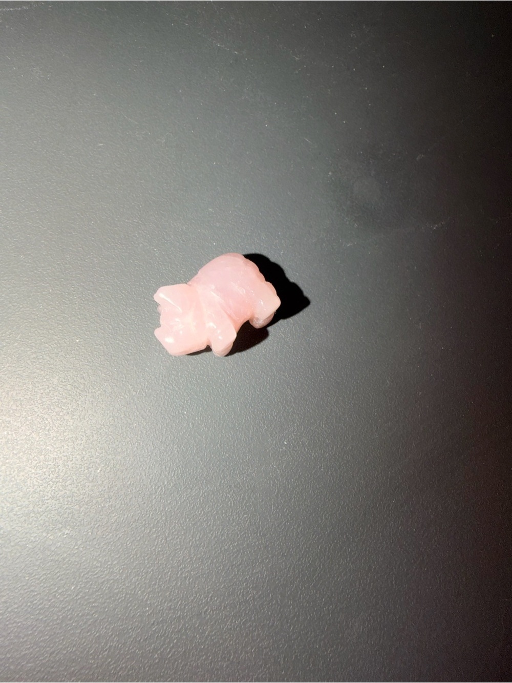 Small Pink Decorative Pet Accent Stone - Rose Quartz Look
